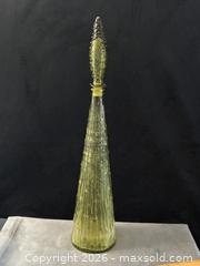 MaxSold Auction: Vintage Italian Emploi Olive Green Bamboo/ Wax Dip Pattern Glass Decanter - Antioch (California, USA) SELLER MANAGED Downsizing Online Auction -  Mahogany Way (STORAGE)
