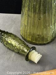 MaxSold Auction: Vintage Italian Emploi Olive Green Bamboo/ Wax Dip Pattern Glass Decanter - Antioch (California, USA) SELLER MANAGED Downsizing Online Auction -  Mahogany Way (STORAGE)