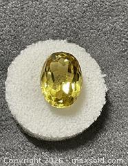 MaxSold Auction: Yellow Oval Faceted Loose Gemstone, 8.5 ct, ~12–14 mm - Antioch (California, USA) SELLER MANAGED Downsizing Online Auction -  Mahogany Way (STORAGE)