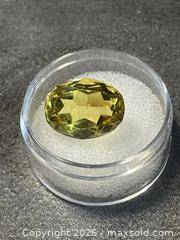 MaxSold Auction: Yellow Oval Faceted Loose Gemstone, 8.5 ct, ~12–14 mm - Antioch (California, USA) SELLER MANAGED Downsizing Online Auction -  Mahogany Way (STORAGE)