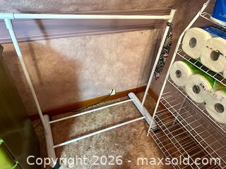MaxSold Auction: Hamper, Clothing Rack, Storage Shelf and Paper Towels - Welland (Ontario, Canada) SELLER MANAGED Estate Sale Online Auction - East Main Street