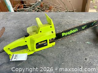 MaxSold Auction: Poulan 1420 Electric Chainsaw - Welland (Ontario, Canada) SELLER MANAGED Estate Sale Online Auction - East Main Street