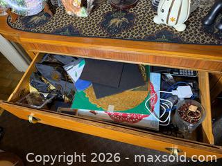 MaxSold Auction: Vintage 1950's Knechtel Homewood Wooden Buffet with Curved Glass Doors + Contents - Welland (Ontario, Canada) SELLER MANAGED Estate Sale Online Auction - East Main Street