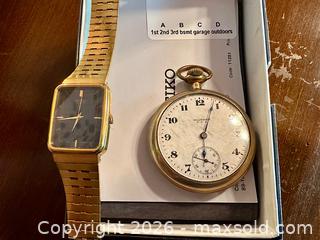 MaxSold Auction: Vintage Seiko Wristwatch and Antique GF Pocket Watch - Welland (Ontario, Canada) SELLER MANAGED Estate Sale Online Auction - East Main Street