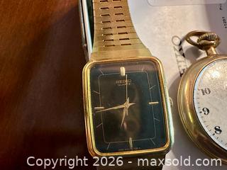 MaxSold Auction: Vintage Seiko Wristwatch and Antique GF Pocket Watch - Welland (Ontario, Canada) SELLER MANAGED Estate Sale Online Auction - East Main Street