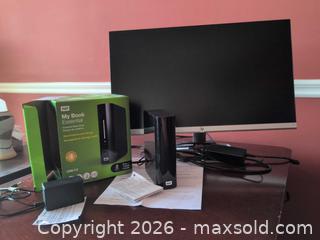 MaxSold Auction: HP Monitor, WD External Drive B - London (Ontario, Canada) PARTNER MANAGED Moving Online Auction -  Crane Avenue