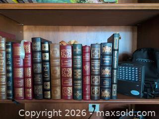 MaxSold Auction: Leather Bound Classic Novels and Litebook B - London (Ontario, Canada) PARTNER MANAGED Moving Online Auction -  Crane Avenue
