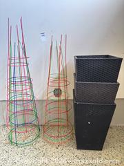 MaxSold Auction: Planters and Cages A  - London (Ontario, Canada) PARTNER MANAGED Moving Online Auction -  Crane Avenue