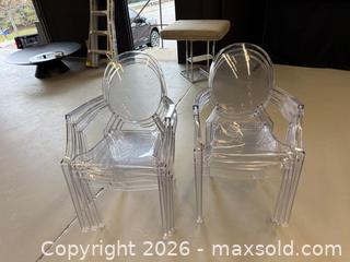 MaxSold Auction: Lot of 6 Ghost Chairs - Mississauga (Ontario, Canada) SHORT NOTICE PARTNER MANAGED Commercial Liquidation Online Auction - South Sheridan Way