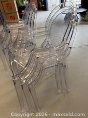 MaxSold Auction: Lot of 6 Ghost Chairs - Mississauga (Ontario, Canada) SHORT NOTICE PARTNER MANAGED Commercial Liquidation Online Auction - South Sheridan Way