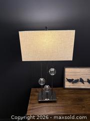 MaxSold Auction: Pair of Uttermost Chrome With Crystal Rodeshia Table Lamps - Mississauga (Ontario, Canada) SHORT NOTICE PARTNER MANAGED Commercial Liquidation Online Auction - South Sheridan Way