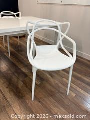 MaxSold Auction: Set of 6 White Masters style Chairs (reproduction) - Mississauga (Ontario, Canada) SHORT NOTICE PARTNER MANAGED Commercial Liquidation Online Auction - South Sheridan Way