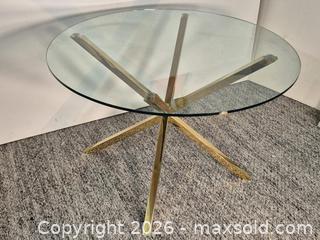 MaxSold Auction: New From The Box Italian Style Round Dining Table - Oshawa (Ontario, Canada) SELLER MANAGED Commercial Liquidation Online Auction - Bond Street West (STORAGE)