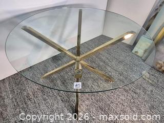 MaxSold Auction: New From The Box Italian Style Round Dining Table - Oshawa (Ontario, Canada) SELLER MANAGED Commercial Liquidation Online Auction - Bond Street West (STORAGE)