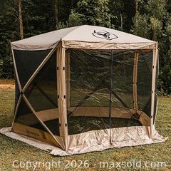 MaxSold Auction: Gently Used Canadian Made Gazelle Tent, G5 5-Sided Portable Gazebo, Easy Pop-Up Hub Screen Tent, Durable, TriTech Mesh, Waterproof - Mississauga (Ontario, Canada) SELLER MANAGED Reseller Online Auction - Platinum Drive (STORAGE)
