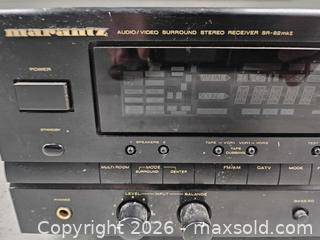 MaxSold Auction: Gently Used Marantz SR-82 MKII surround sound amplifier with extras - Mississauga (Ontario, Canada) SELLER MANAGED Reseller Online Auction - Platinum Drive (STORAGE)