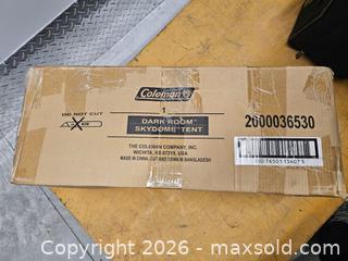 MaxSold Auction: New In Box 8 Person Coleman Dark Room Skydome Tent - Mississauga (Ontario, Canada) SELLER MANAGED Reseller Online Auction - Platinum Drive (STORAGE)
