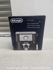 MaxSold Auction: New in Box Delonghi Stilosa espresso machine - Mississauga (Ontario, Canada) SELLER MANAGED Reseller Online Auction - Platinum Drive (STORAGE)