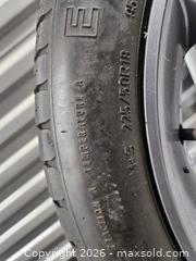 MaxSold Auction: Single Tire with Rim size 225/50R18 - Mississauga (Ontario, Canada) SELLER MANAGED Reseller Online Auction - Platinum Drive (STORAGE)