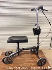 MaxSold Auction: MaxBrand Knee Scooter / Knee Walker, Black & Silver - North Las Vegas (Nevada, USA) SELLER MANAGED Reseller Online Auction -  Rockpebble Avenue