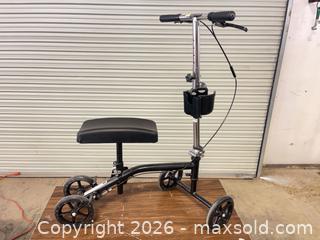 MaxSold Auction: MaxBrand Knee Scooter / Knee Walker, Black & Silver - North Las Vegas (Nevada, USA) SELLER MANAGED Reseller Online Auction -  Rockpebble Avenue