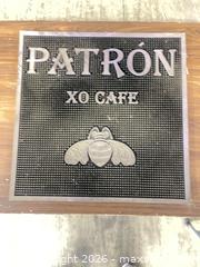 MaxSold Auction: Patrón Branded Bar Mat with Wood-Backed Rubber/PVC - North Las Vegas (Nevada, USA) SELLER MANAGED Reseller Online Auction -  Rockpebble Avenue