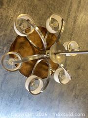 MaxSold Auction: Yes Lite Modern Brushed Nickel 6-Light Chandelier - North Las Vegas (Nevada, USA) SELLER MANAGED Reseller Online Auction -  Rockpebble Avenue