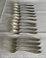 MaxSold Auction: Estate Sterling Silver BIRKS Royal Tudor flatware B: Dessert Service -10 Spoons & 4 Forks - Whitchurch-Stouffville (Ontario, Canada) SELLER MANAGED Estate Sale Online Auction -  Dorman Drive