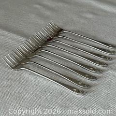 MaxSold Auction: Estate Sterling Silver BIRKS Royal Tudor flatware C: 8 specialty fish/seafood forks  - Whitchurch-Stouffville (Ontario, Canada) SELLER MANAGED Estate Sale Online Auction -  Dorman Drive