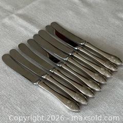 MaxSold Auction: Estate Sterling Silver BIRKS Royal Tudor flatware D: 8 butter/spreader knives  - Whitchurch-Stouffville (Ontario, Canada) SELLER MANAGED Estate Sale Online Auction -  Dorman Drive