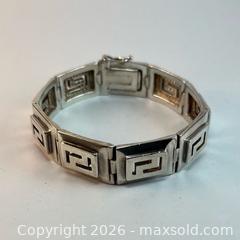 MaxSold Auction: Mid-Century Italian Sterling Silver Greek Key Bracelet  - Whitchurch-Stouffville (Ontario, Canada) SELLER MANAGED Estate Sale Online Auction -  Dorman Drive