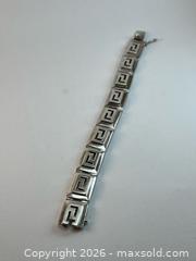 MaxSold Auction: Mid-Century Italian Sterling Silver Greek Key Bracelet  - Whitchurch-Stouffville (Ontario, Canada) SELLER MANAGED Estate Sale Online Auction -  Dorman Drive