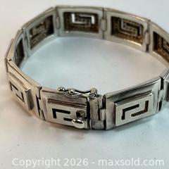 MaxSold Auction: Mid-Century Italian Sterling Silver Greek Key Bracelet  - Whitchurch-Stouffville (Ontario, Canada) SELLER MANAGED Estate Sale Online Auction -  Dorman Drive