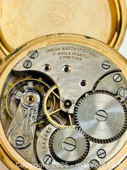 MaxSold Auction: OMEGA 17 Jewel Pocket Watch c.1922  in gold filled case - Whitchurch-Stouffville (Ontario, Canada) SELLER MANAGED Estate Sale Online Auction -  Dorman Drive