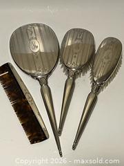 MaxSold Auction: Vintage Birks Sterling Silver 4 piece Vanity Set, Monogrammed - Whitchurch-Stouffville (Ontario, Canada) SELLER MANAGED Estate Sale Online Auction -  Dorman Drive