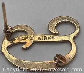 MaxSold Auction: Birks 10K Gold D Initial Brooch - Ottawa (Ontario, Canada) SELLER MANAGED Reseller Online Auction - Decarie Drive