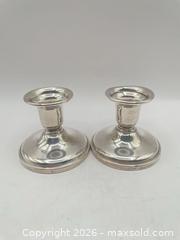 MaxSold Auction: Birks Sterling Silver Pair of Candlesticks - Ottawa (Ontario, Canada) SELLER MANAGED Reseller Online Auction - Decarie Drive