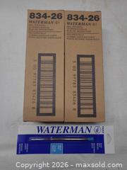MaxSold Auction: 25+ Waterman 834-26 Blue Medium Ballpoint pen Refills,  - Toronto (Ontario, Canada) PARTNER MANAGED Reseller Online Auction - Queen Street West