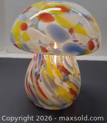 MaxSold Auction: Hand-blown multicolor mushroom table lamp, Murano style - Toronto (Ontario, Canada) PARTNER MANAGED Reseller Online Auction - Queen Street West