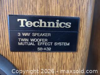 MaxSold Auction: LARGE Technics SB-A32 Floor Standing 3-Way Speakers - Toronto (Ontario, Canada) PARTNER MANAGED Reseller Online Auction - Queen Street West