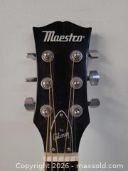 MaxSold Auction: Maestro (by Gibson) MA41BKCH6 6-String Black Dreadnought - Toronto (Ontario, Canada) PARTNER MANAGED Reseller Online Auction - Queen Street West