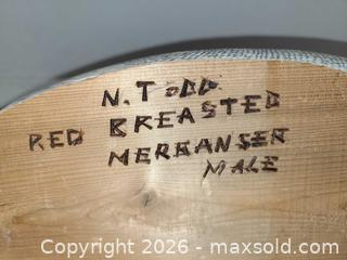MaxSold Auction: Pair of Wooden Red-breasted Merganser Duck Decoys, Signed/Inscribed - Toronto (Ontario, Canada) PARTNER MANAGED Reseller Online Auction - Queen Street West