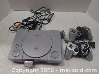 MaxSold Auction: Sony PlayStation (PS1) Console with 2 Controllers & Memory Card - Toronto (Ontario, Canada) PARTNER MANAGED Reseller Online Auction - Queen Street West