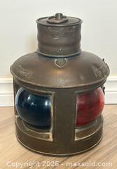 MaxSold Auction: Antique Brass Nautical Port & Starboard Bow Lamp by Simpson Lawrence, Glasgow - Burlington (Ontario, Canada) SELLER MANAGED Estate Sale Online Auction - Fairview Street (STORAGE)