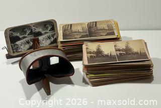 MaxSold Auction: Antique Underwood & Underwood Stereoscope Viewer and Stereoview Cards (105) - Burlington (Ontario, Canada) SELLER MANAGED Estate Sale Online Auction - Fairview Street (STORAGE)