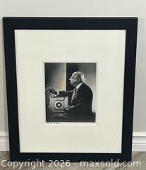 MaxSold Auction: Yousuf Karsh 1908-2002 Framed Signed Self Portrait with his Camera Photograph (b) - Burlington (Ontario, Canada) SELLER MANAGED Estate Sale Online Auction - Fairview Street (STORAGE)