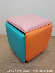 MaxSold Auction: 5 in 1 Stackable Nesting Ottoman Cube Footstools - Toronto (Ontario, Canada) PARTNER MANAGED Reseller Online Auction - Queen Street West