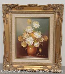 MaxSold Auction: Original Oil Painting on Canvas Bouquet of Flowers by Listed Artist Robert Cox - Toronto (Ontario, Canada) PARTNER MANAGED Reseller Online Auction - Queen Street West