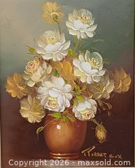 MaxSold Auction: Original Oil Painting on Canvas Bouquet of Flowers by Listed Artist Robert Cox - Toronto (Ontario, Canada) PARTNER MANAGED Reseller Online Auction - Queen Street West