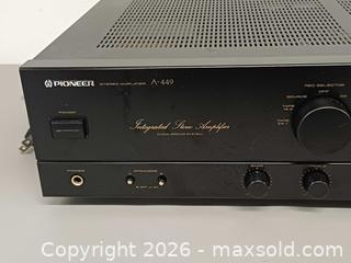 MaxSold Auction: Pioneer Stereo Amplifier A-447 Working  - Toronto (Ontario, Canada) PARTNER MANAGED Reseller Online Auction - Queen Street West